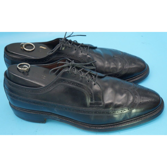 Allen Edmonds MacNeil Calfskin, Black Wingtip Dress Shoes, Size 11.5 D #13336 main image 10